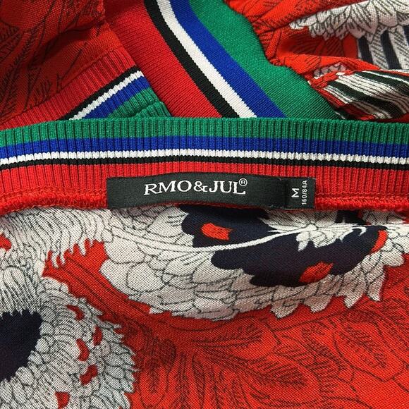 Rmo and Jul red floral print fit and flare dress, size med - Picture 7 of 7